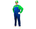 Super Mario Bros Luigi Mens Costume