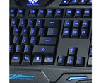 3 Colors Switchable LED Backlight Gaming Keyboard USB Wired