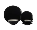 Maxwell & Williams Colour Basics Black Coupe 20pc Dinner Set Plate Bowl Mug