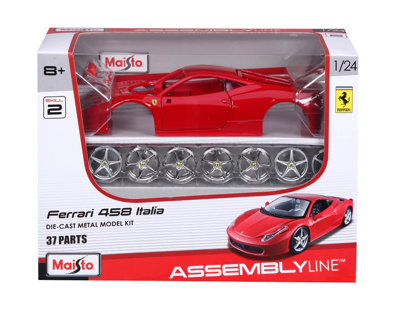 Maisto Assembly Line 1:24 Ferrari 458 Italia Model Car Kit  