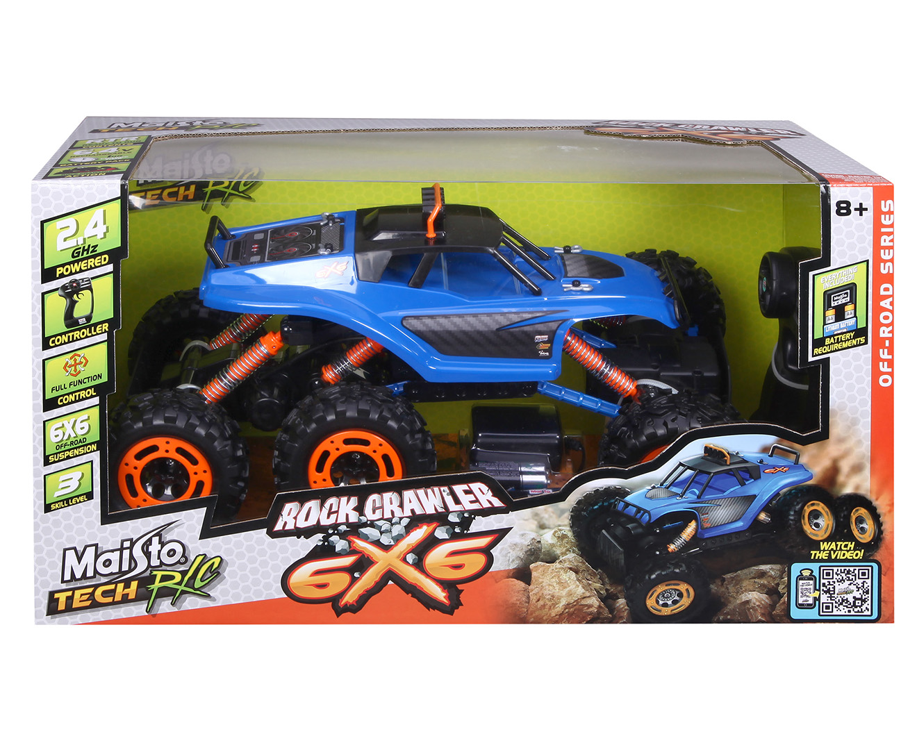 Maisto Rock Crawler 6X6 R C Monster Truck Catch