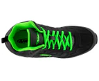 AND1 Boys' Grade-School Master 3 Mid Basketball Shoe - Black/Jasmine Green/Castlerock