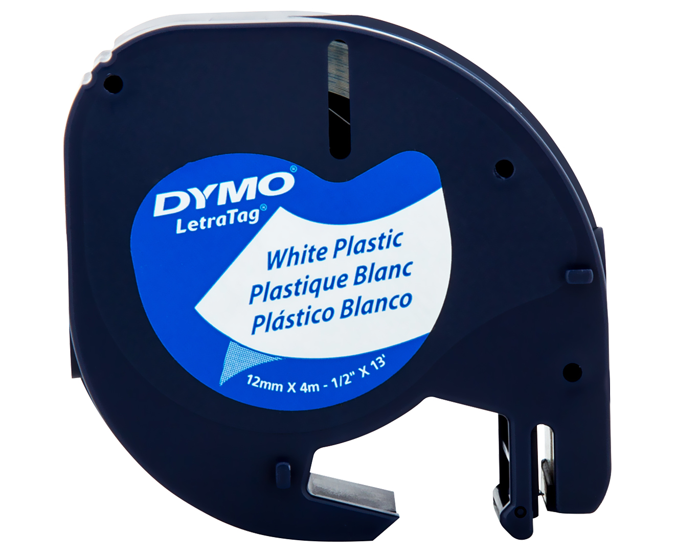 DYMO 4mx12mm LetraTag Plastic Label Refill - Pearl White ...