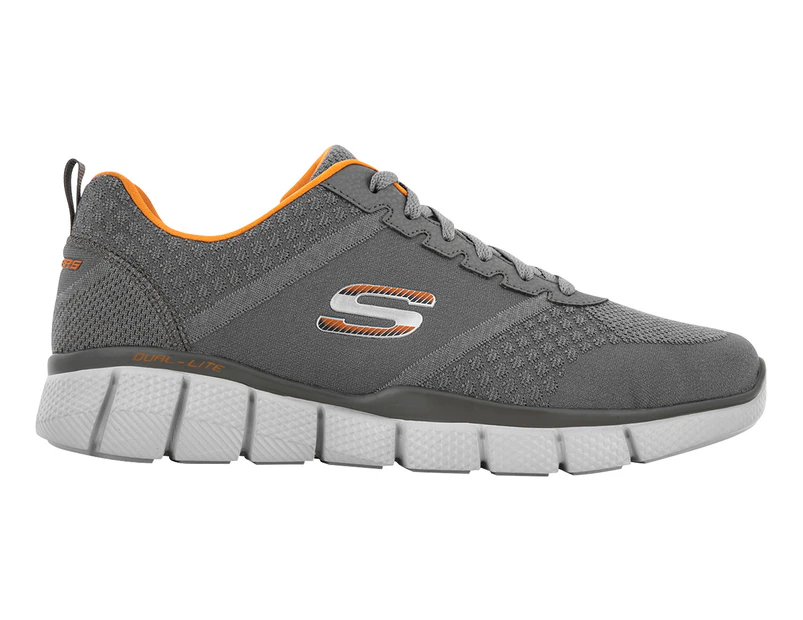 Skechers Men's Equalizer 2.0 True Balance Shoe - Charcoal/Orange
