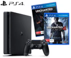 Sony PlayStation 4 1TB E Chassis Console + Uncharted 4: A Thief's End & Uncharted: The Lost Legacy - Black