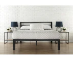 Istyle Simmons King Single Bed Frame Metal Black
