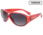 Frankie Ray Toddler 1-3 Years Cruise Plastic Aviator Sunglasses - Red
