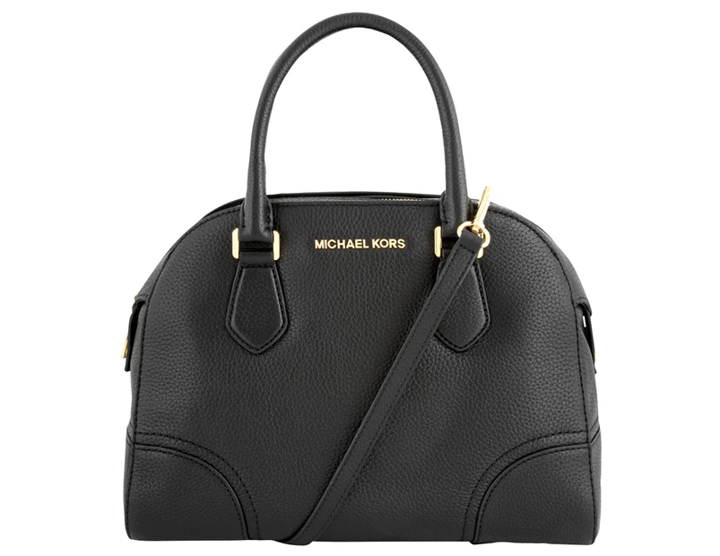 Michael Kors Hattie Leather Bowler Bag - Black