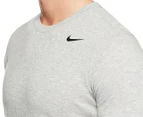 Nike Men's Dri-Fit Cotton 2.0 Tee - Dark Grey Heather/Black