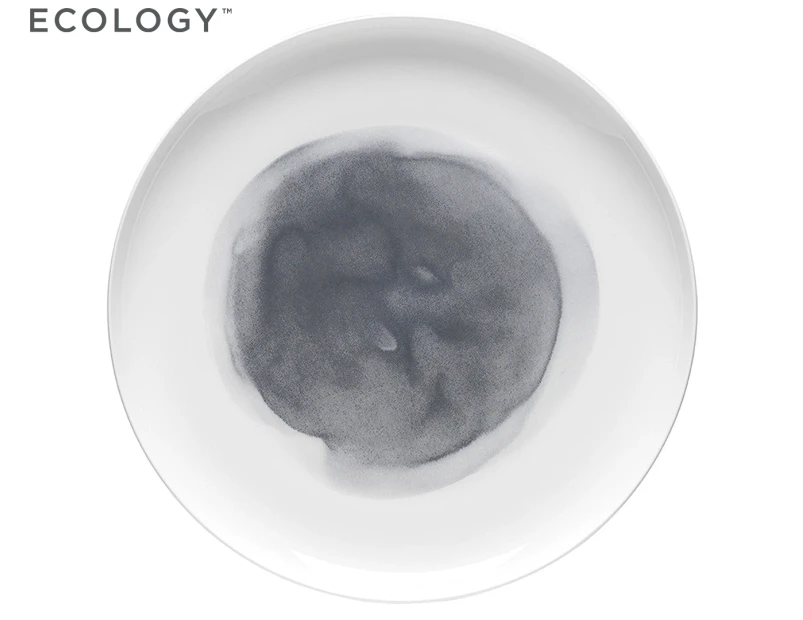 Ecology 27cm Watercolour Smoke Dinner Plate - Grey/White
