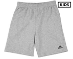 Adidas Boys' Logo Short - Mid Grey/Black