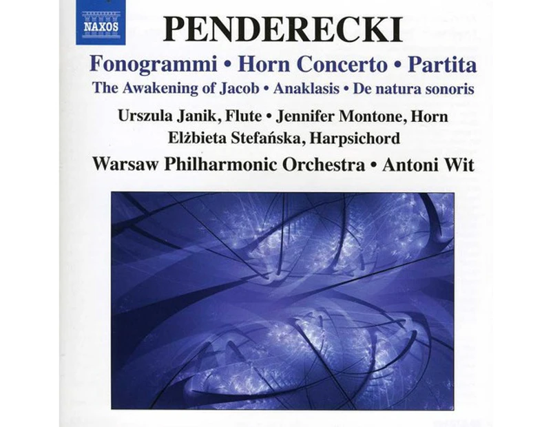 Jennifer Montone, K. Penderecki - Fonogrammi / Horn Concerto / Partita / Awakening [CD]