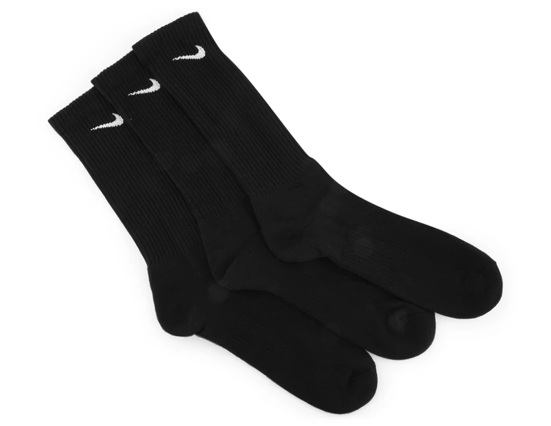 Nike Performance Cotton Crew Socks 3-Pack - Black