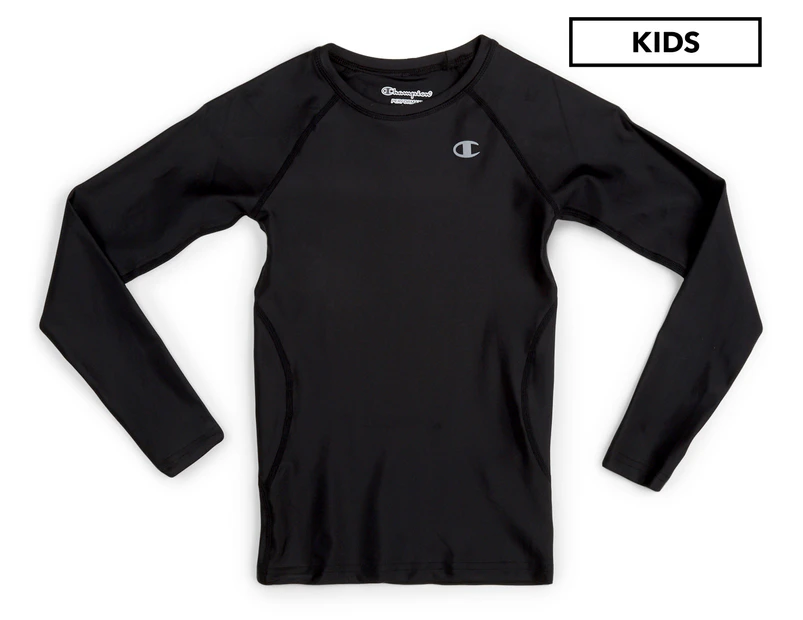 Champion Boys' Performax Long Sleeve Tee - Black