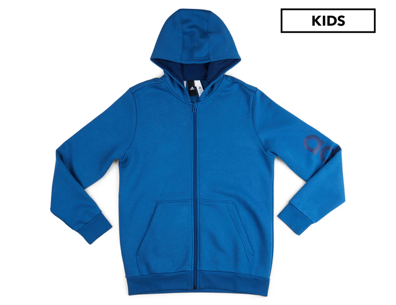Adidas Boys' Essentials Linear Hoodie - Core Blue