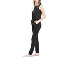 Urban Classics Ladies - TECH MESH Long Jumpsuit black