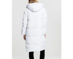 Urban Classics Ladies - Oversized Hooded Puffer Coat white
