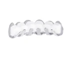Silver Grillz - One size fits all - Diamond Cut IV - Top - Silver