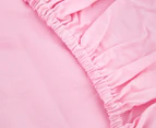 The Peanut Shell Bassinet Bassinet Fitted Sheet - Pink