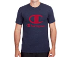 Champion Men's VT Icon Tee - Navy Heather/Champagne Red