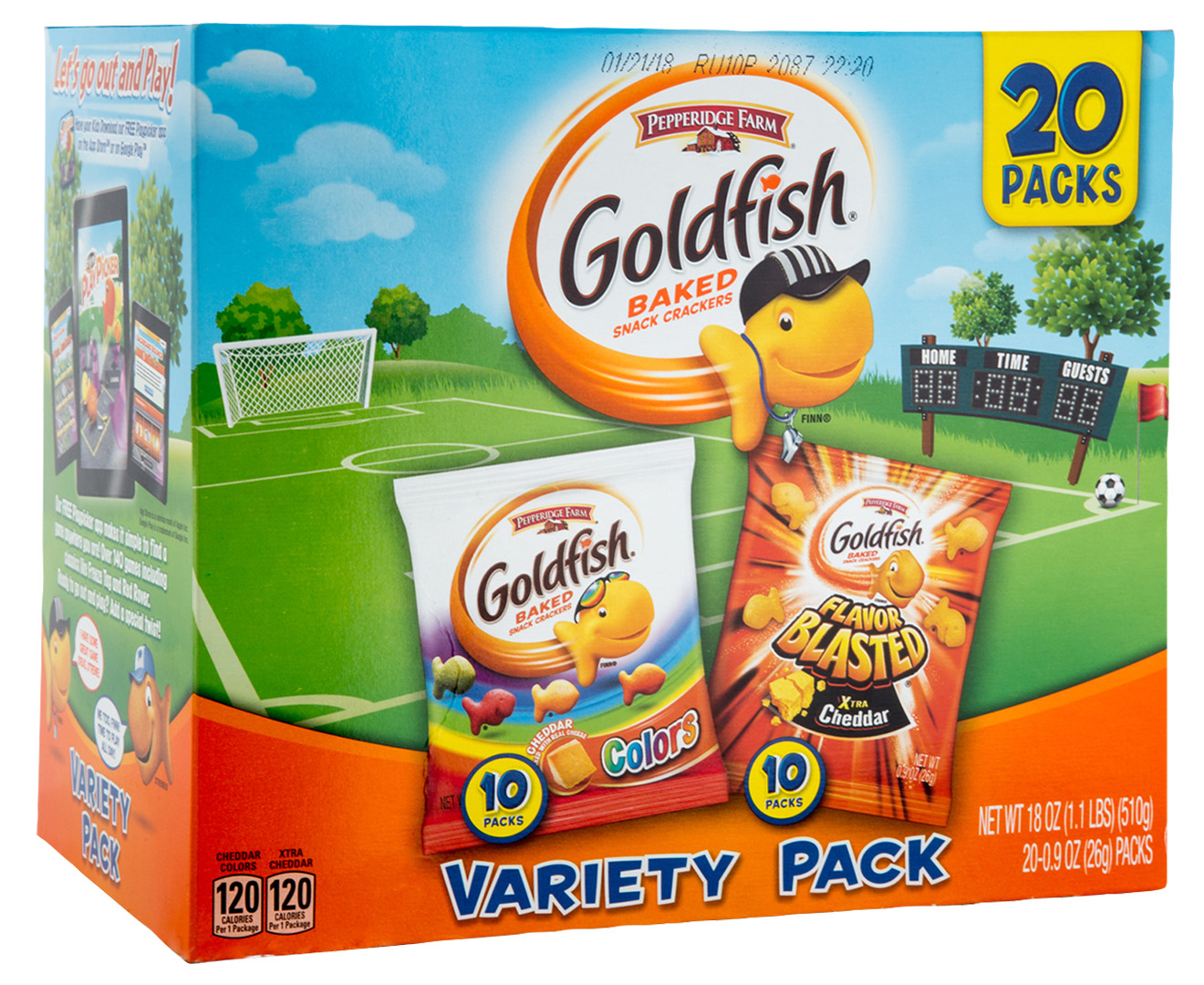 20 x Pepperidge Farm Goldfish Variety Pack 26g | Catch.com.au