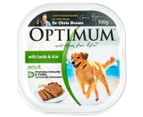 12 x Optimum Dog Food Lamb & Rice Tray 100g