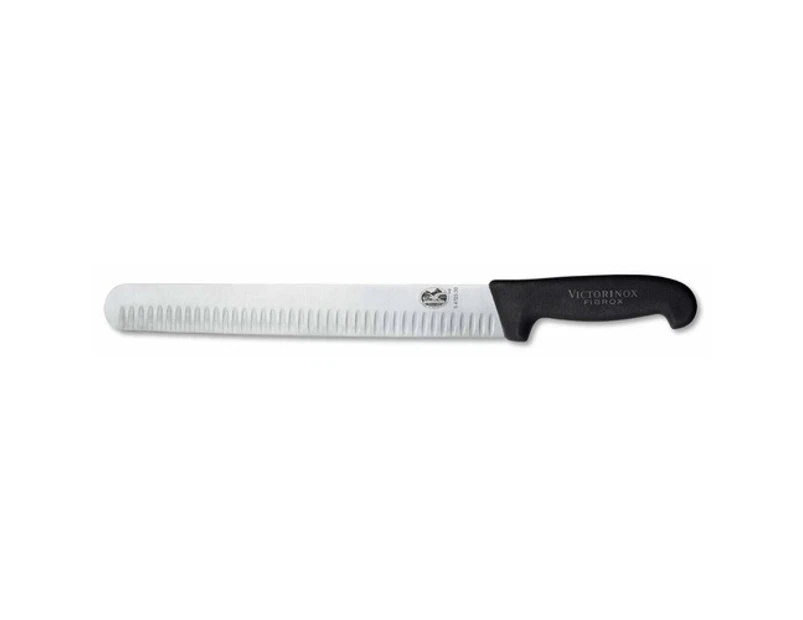 Victorinox slicing knife with fluted edge 36cm fibrox handle 5.4723.36