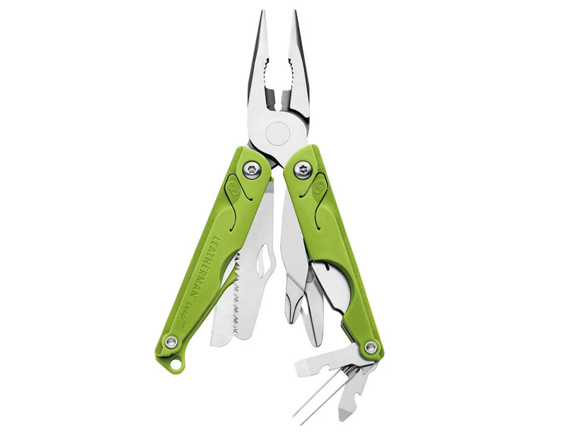Leatherman leap green stainless steel youth young user 13in1 multi-tool w pliers