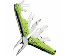 Leatherman leap green stainless steel youth young user 13in1 multi-tool w pliers