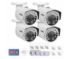 4Pcs ANNKE 2MP HD POE Latest CCTV Surveillance Security Camera Bullet Cameras