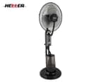 Heller 40cm Misting Pedestal Fan with Remote - Black HMIST40R 1