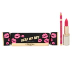L'Oreal Read My Lips Color Riche Lip Kit - #285 Pink Fever