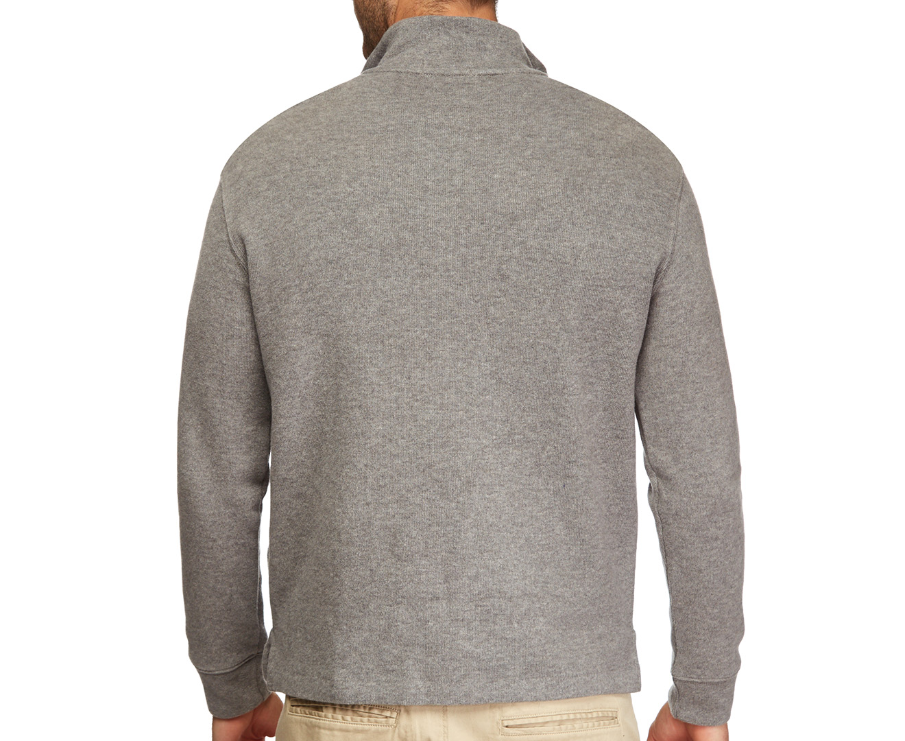 Polo Ralph Lauren Men's 1/4 Zip Pullover Sweater - Winter Grey | Catch ...