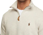 Polo Ralph Lauren Men's 1/4 Zip Pullover Sweater - Faded Cream