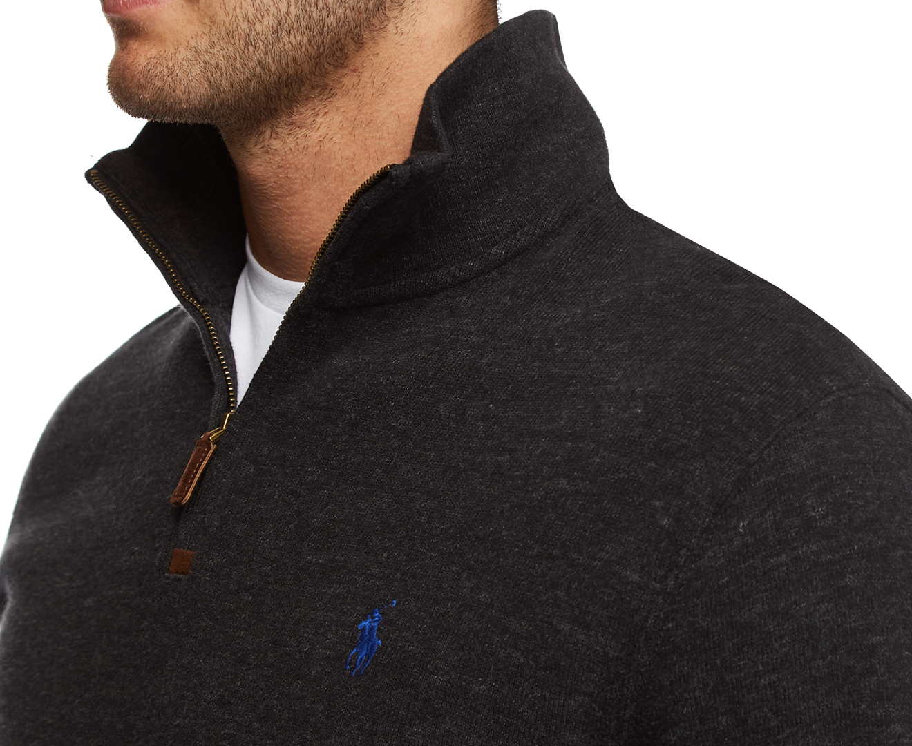 ralph lauren 3 4 zip pullover