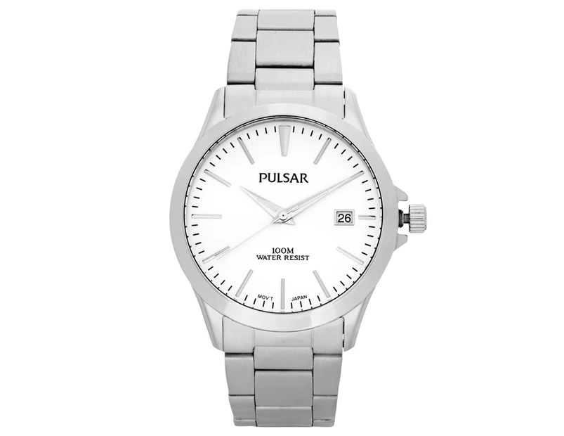Pulsar Men's 38mm Stainless Steel Dress Watch - Silver