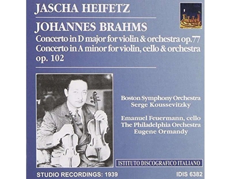 Brahms / Feuermann / Heifetz - Violin Con  [COMPACT DISCS] USA import