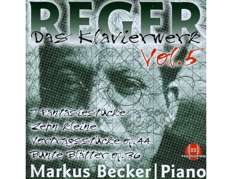 Markus Becker - Piano Works 5: Bunte Blatter Op 36  [COMPACT DISCS] USA import