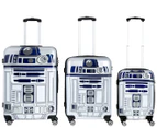 Star Wars R2D2 3-Piece 4W Hardcase Luggage Set - Grey