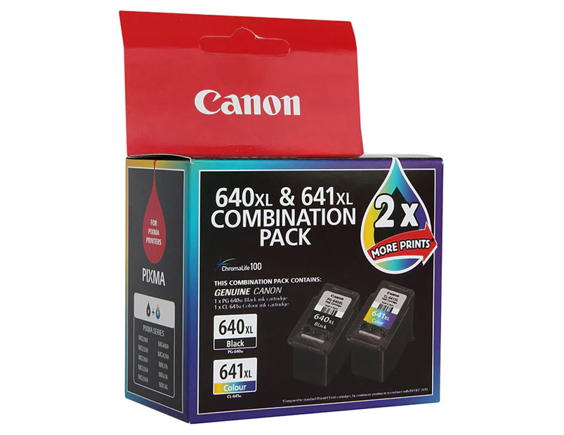Canon PG-640XL & CL-641XL Ink Cartridge Combination Pack