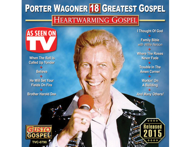 Porter Wagoner - Heartwarming Gospel: 18 Greatest Gospel [CD]