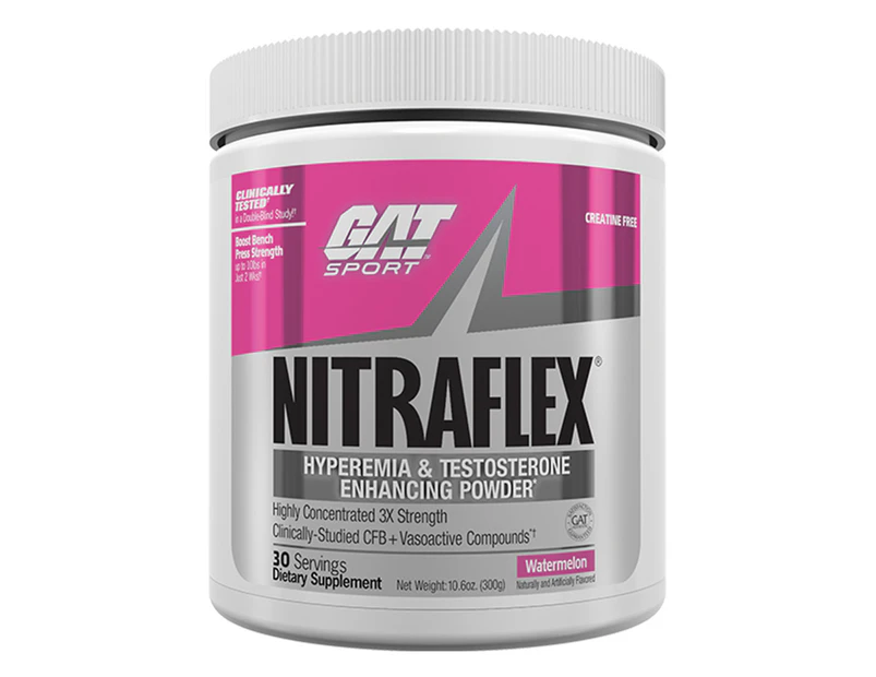 GAT Nitraflex Hyperemia & Testosterone Enhancing Powder Watermelon 309g