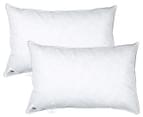 Gioia Casa 1.3kg Fill Duck Feather Pillow Twin Pack 6