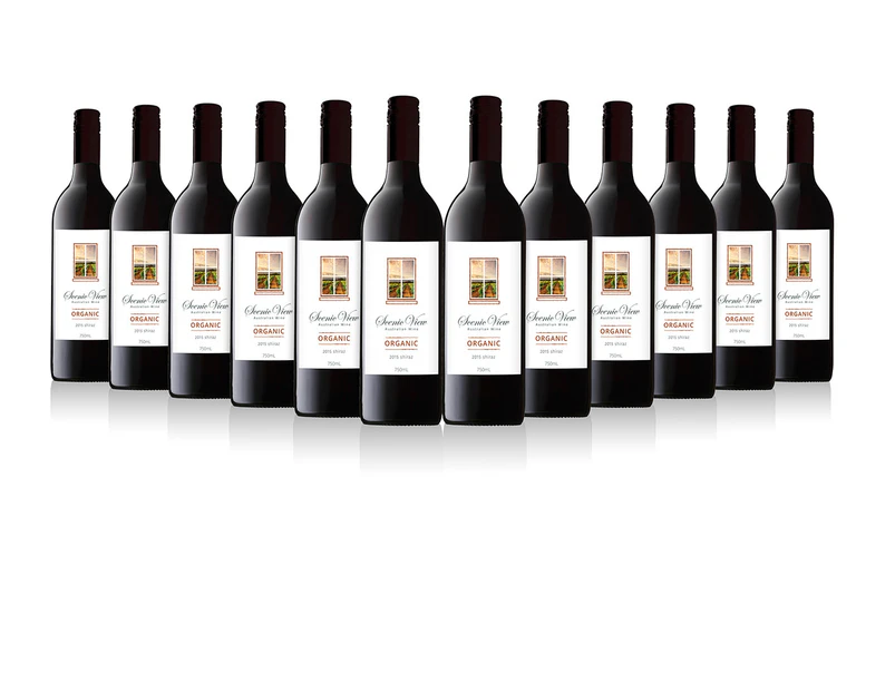 Scenic View Wine - 2015 Organic Shiraz (12 x Bottles)