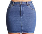 Wrangler Women's Hi Mini Skirt - Isla Blue