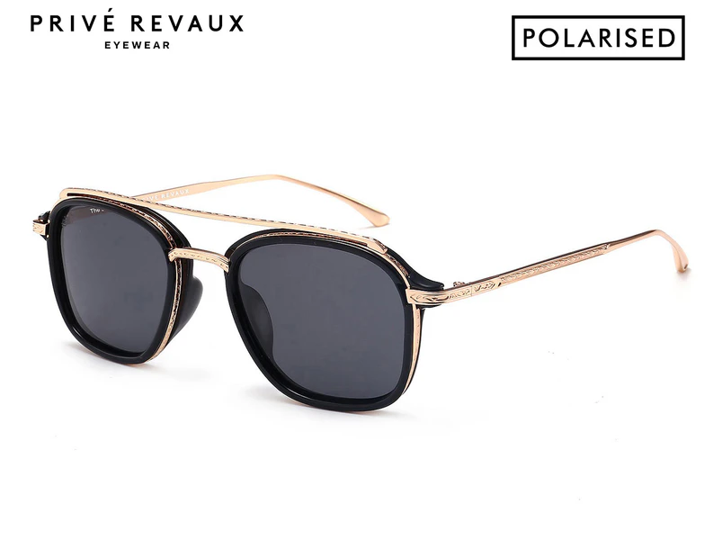 Privé Revaux The Jetsetter Polarised Sunglasses - Black