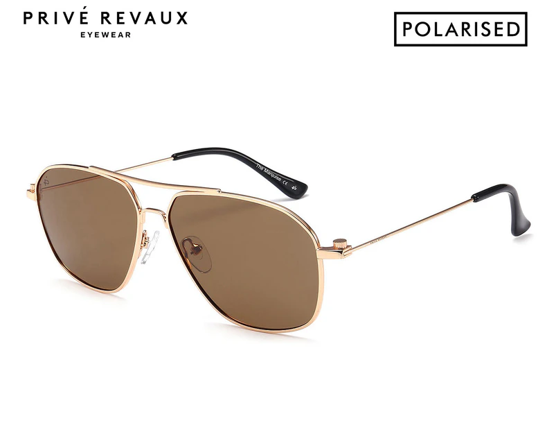 Privé Revaux The Marquise Polarised Sunglasses - Gold