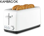 Kambrook 4-Slice Long Slot Toaster - White KTA140