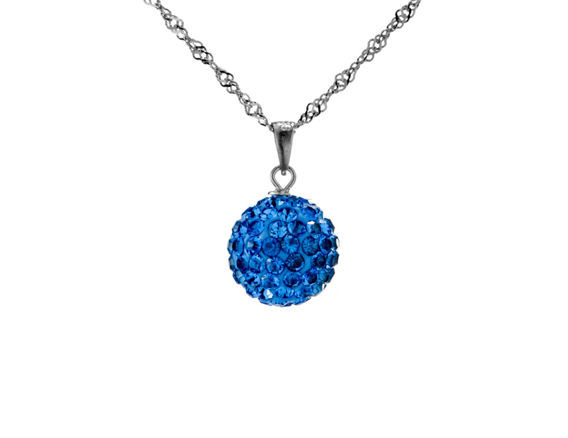 Party Ball Necklace-Blue