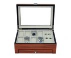 Luxury wooden watch jewellery box for men matt zebra